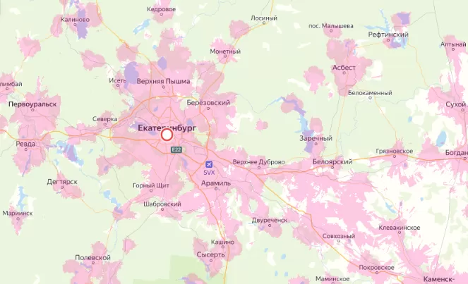 Зона покрытия Мегафон в городе Новороссийск и области 