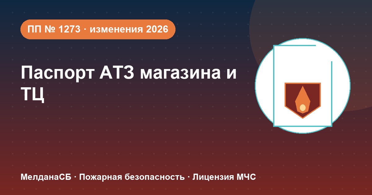 Паспорт безопасности магазина и ТЦ по ПП № 1273: изменения 2026 года в Новороссийска