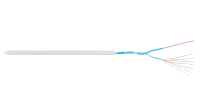 Кабель NIKOLAN U/UTP, 1 пара, Кат.3, многожильный, 24 AWG, внутренний, LSZH, 305м 